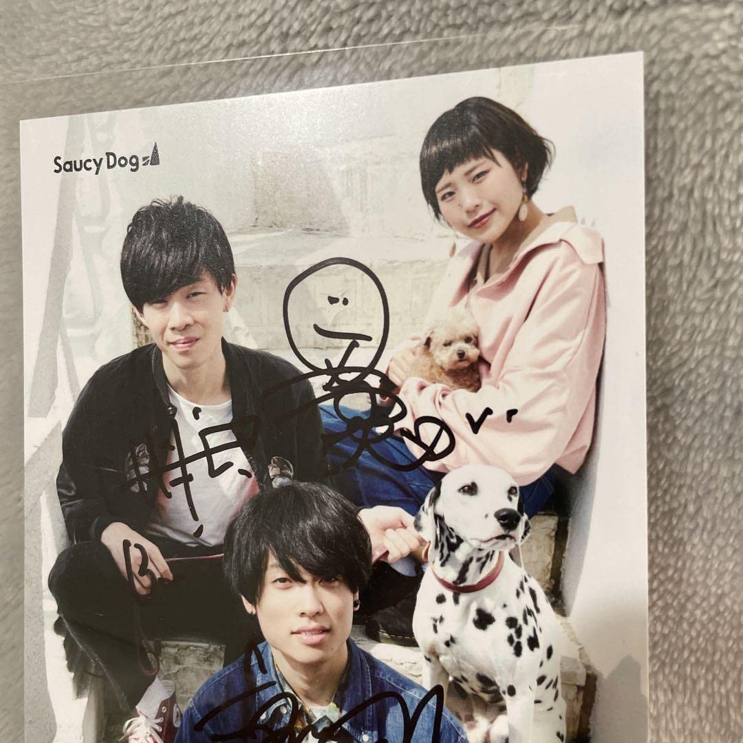 Amazon.co.jp: Saucy Dog サイン入り ポストカード : おもちゃ